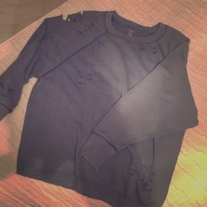 Distressed Aerie Sweat shirt